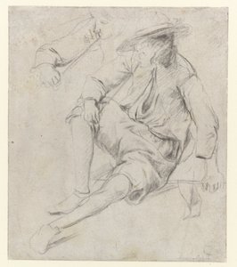 Study of a Seated Man Smoking a Pipe by Jan Havicksz. Steen