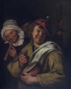 The Rommelpot: Interior with Three Figures by Jan Havicksz. Steen