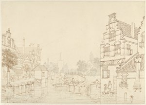 A Canal in a City by Jan Hendrik Verheijen