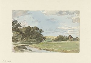 Landscape on Texel by Jan Hoynck van Papendrecht