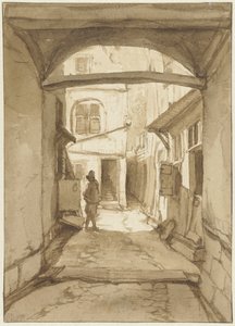 View in an Alley by Jan Hulswit