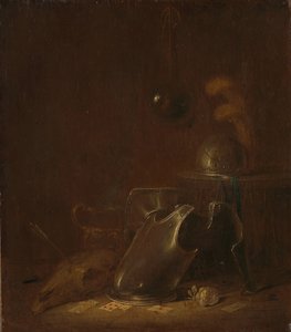 Still Life with Implements of War by Jan Jansz Buesem (attributed to)