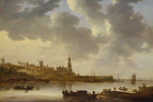 A View across the Rhine at Rhenen