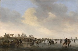 Skating on the Merwede Near Dordrecht