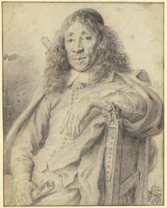 The Poet Jan Vos Sitting in a Chair Facing Left by Jan Lievens