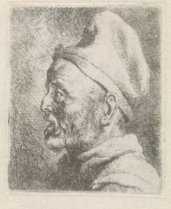 Head of an Old Man with High Cap by Jan Lievens