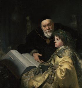 Prince Charles Louis of the Palatinate with His Tutor Wolrad von Plessen in Historical Dress by Jan Lievens