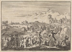 French Conquer Carthagena in South America, 1697 by Jan Luyken