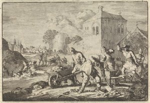 Reformed Preachers in Hungary Sentenced to Hard Labor, 1674 by Jan Luyken
