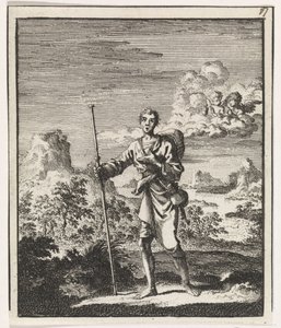 Pilgrim in a Mountain Landscape