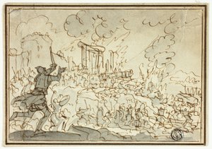 Siege of Fortress by Jan Luyken