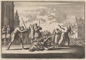 Execution of Imperial War Commissioner Cronsbruck in Mainz, 1691 by Jan Luyken
