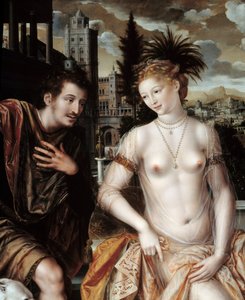 David and Bathsheba by Jan Massys or Metsys