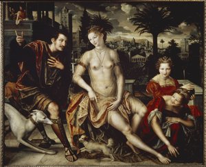 David and Bathsheba by Jan Massys or Metsys