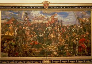 Jan III Sobieski setting free Vienna and sending the Victory message to the Pope