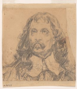 Portrait Study for the Head of John Casimir (probably a study for a painting) by Jan Matejko