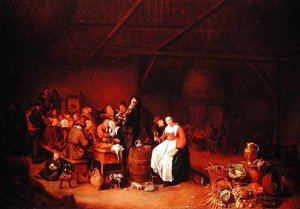 Peasants Feasting in a Country Inn