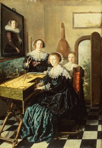 Three Women at a Virginal
