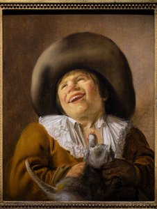 Young boy scratched by a cat