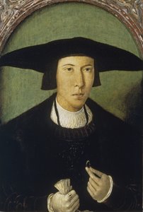 Portrait of a Young Man by Jan Mostaert
