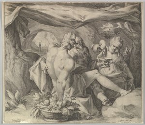 Lot and His Daughters by Jan Muller