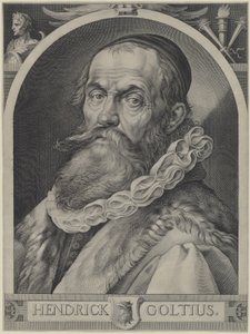 Portrait of Hendrick Goltzius by Jan Muller, Hendrick Goltzius