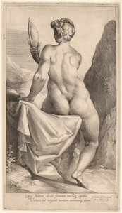 Prudence by Jan Muller, after Adriaen de Vries