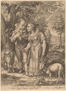 Spring by Jan Pietersz Saenredam after Hendrik Goltzius