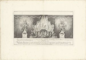 Back of the Hall with the Bed of State of Prince William IV, 1751