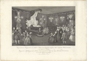 Hall with the State Bed of Prince William IV, 1751 by Jan Punt