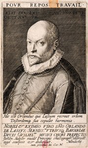 Portrait of the Composer Orlando di Lasso by Jan Sadeler