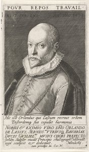 Portrait of the Composer Orlando di Lasso 1532-1594, 1593 by Jan Sadeler