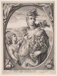 Ceres, from Three Pagan Gods or Goddesses by Jan Saenredam