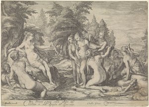 Diana Discovers the Pregnancy of Callisto by Jan Saenredam