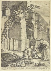 Elijah Comes to the Widow in Zarephath by Jan Saenredam