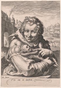 Fool Holding a Staff by Jan Saenredam