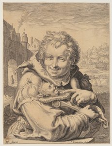 Fool Holding a Staff by Jan Saenredam
