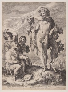 Homage Paid to Bacchus by Jan Saenredam