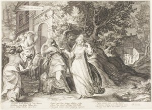 Plate Five, from Five Wise and Five Foolish Virgins by Jan Saenredam