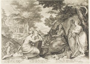 Plate One, from Five Wise and Five Foolish Virgins