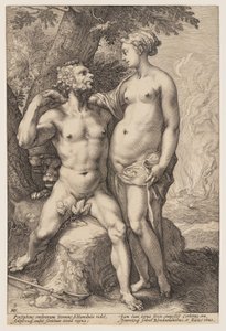 Pluto and Proserpina, from Three Paired Gods and Goddesses by Jan Saenredam