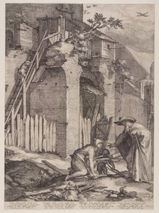 Prophet Elijah with the Widow of Zarephath by Jan Saenredam