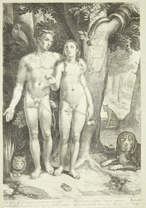 The Fall of Man by Jan Saenredam