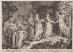 Wise Virgins Received by Our Lord, from Parable of the Wise and Foolish Virgins