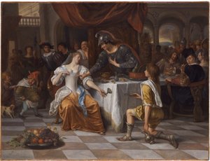 The Banquet of Anthony and Cleopatra by Jan Steen