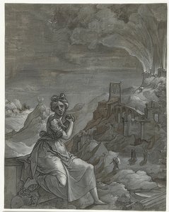 Cassandra Lamenting the Fall of Troy. 1550-55 by Jan Swart Van Groningen