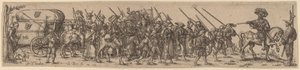 The Baggage Train with the Sergeant-Major by Jan Theodor de Bry after Barthel Beham