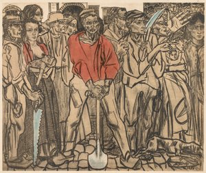 A Group of Laborers by Jan Toorop