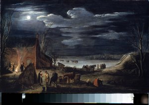 Winter by Jan Van de II Velde