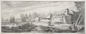 Landscape with a Farm by Jan Van de Velde